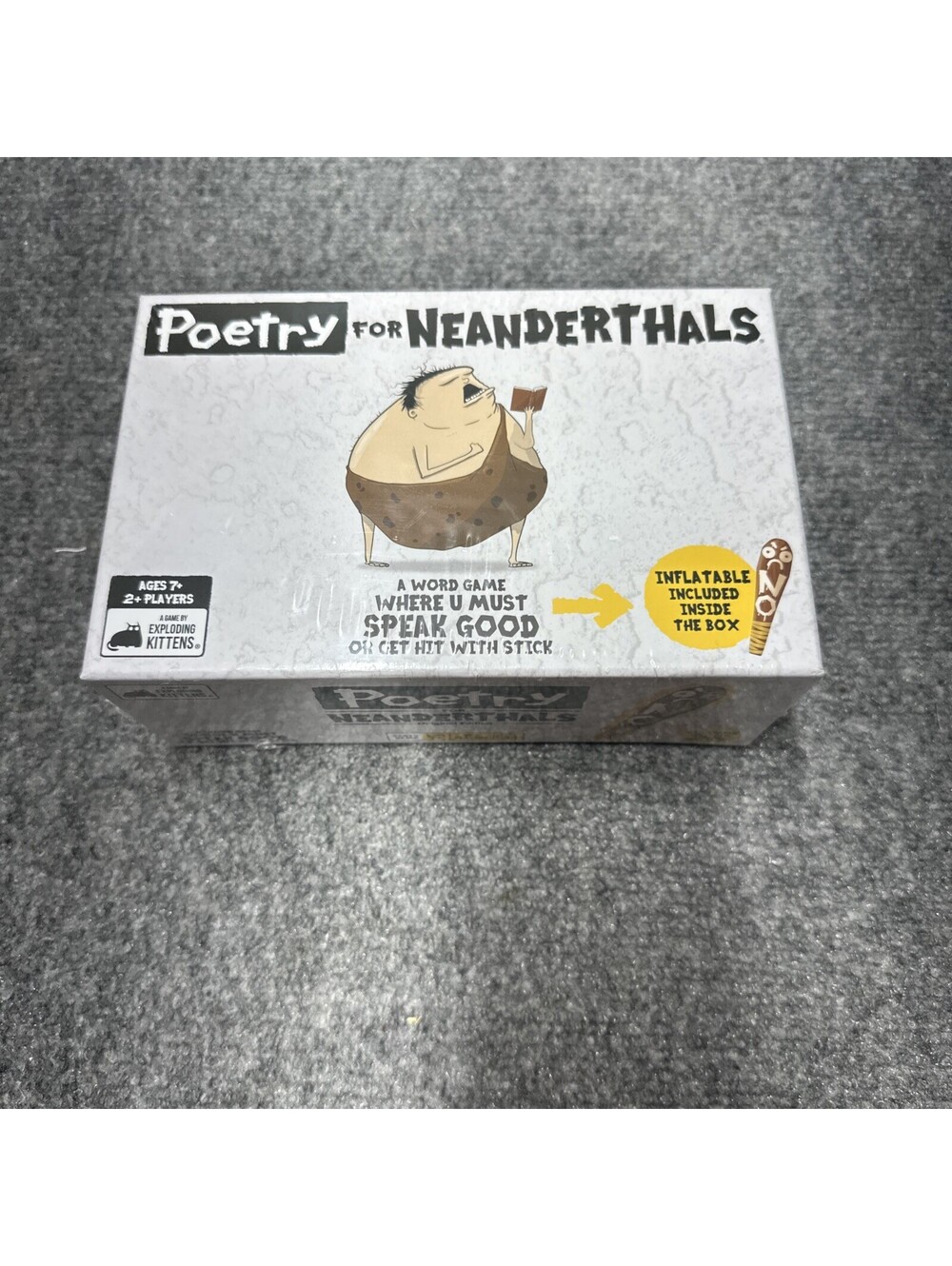 Exploding Kittens Poetry for Neanderthals Word Card Game
